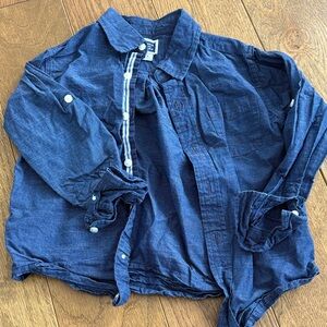 Janie and Jack Blue Button Down Shirt